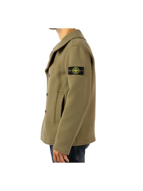 Doppiopetto in lana e cashmere Stone Island | L2S15 4100040 S0453V005G MILITARY GREEN